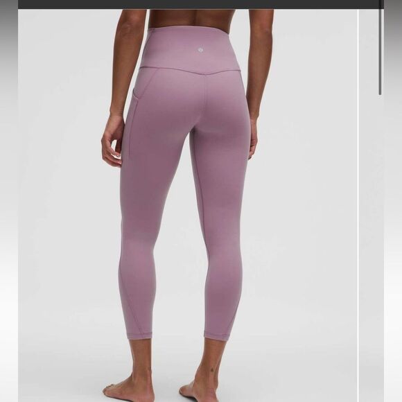 NWT New LULULEMON HR High Rise Align Pant 25” Pockets LVLX Lavender Lux 0 - Picture 1 of 7